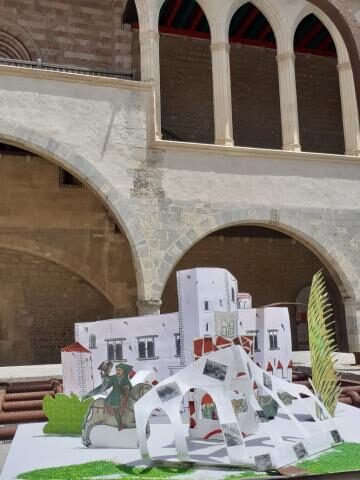 Le Popup du Palais des rois de Majorque réalisé par les élève de 5°1.